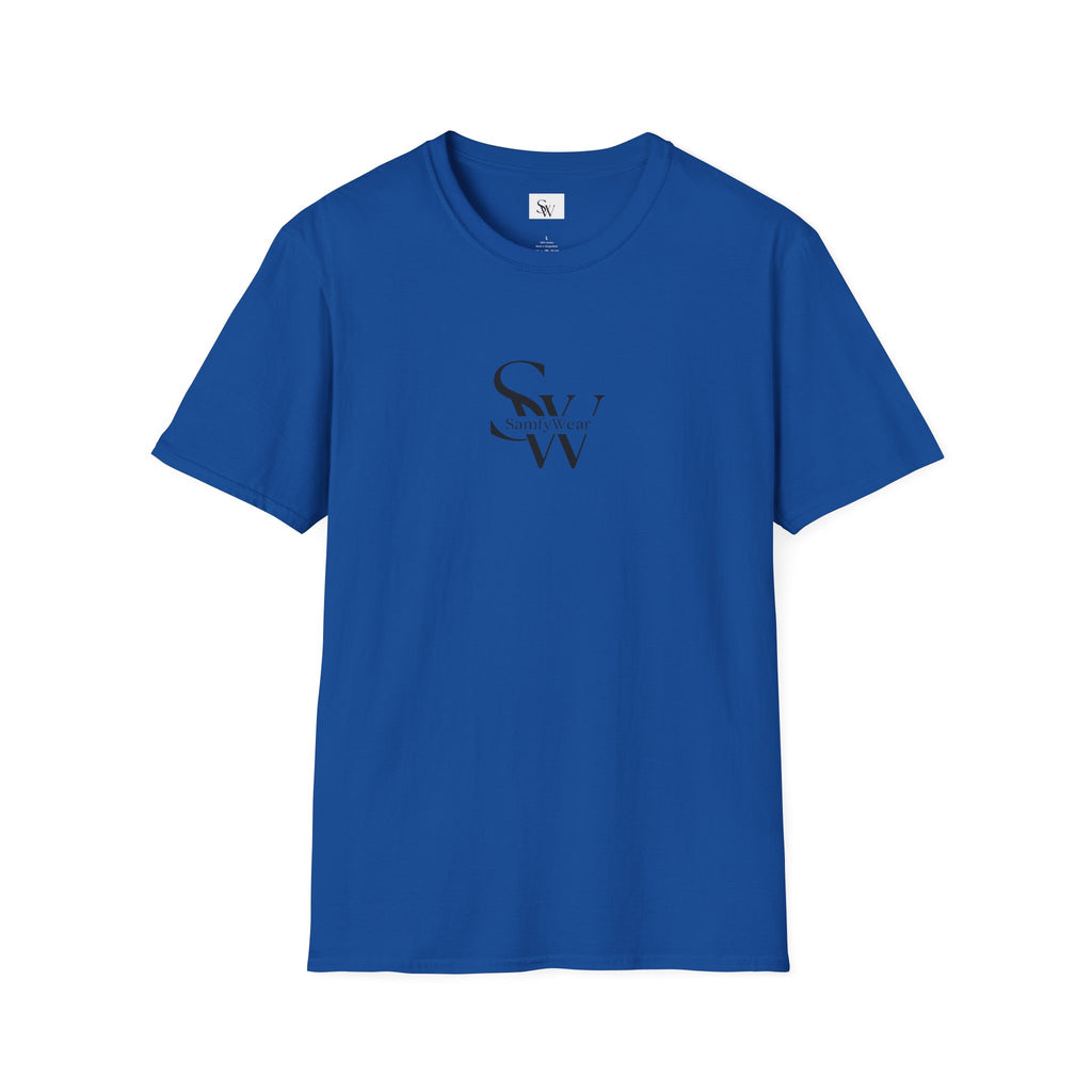Minimalist Monogram T‑Shirt — 'SW' Slim Script Logo