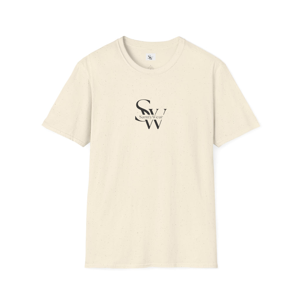 Minimalist Monogram T‑Shirt — 'SW' Slim Script Logo